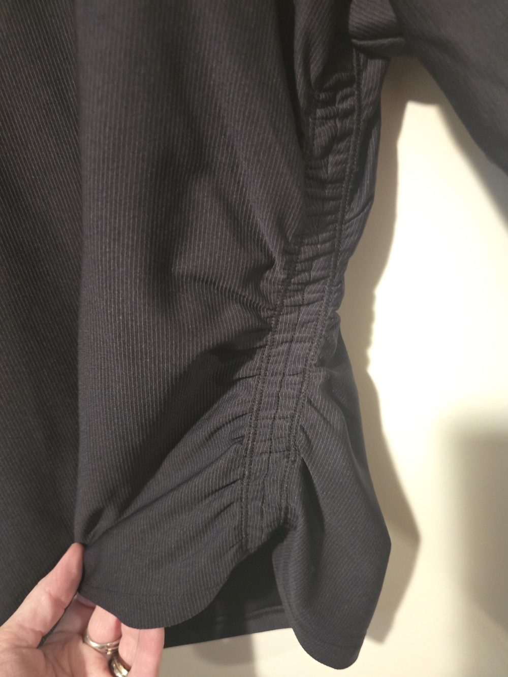 All In Motion NWT Ribbed Rouched Side Long Sleeve Top - Picture 2 of 7